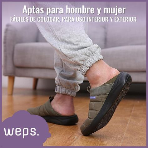 Pantuflas Mujer Hombre Niños Zapatillas Indoor Outdoor Weps-3