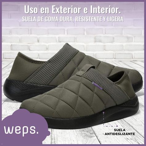 Pantuflas Mujer Hombre Niños Zapatillas Indoor Outdoor Weps-4