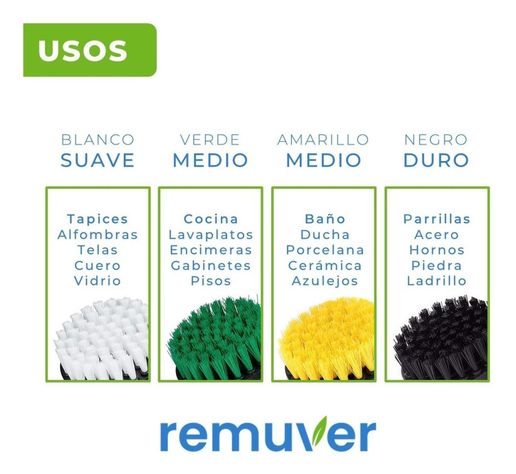Cepillos de Limpieza para Taladro Set x10 Auto Hogar Tapiz-2