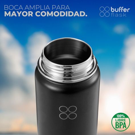 Botella Termica Agua Buffer Acero Inoxidable + Tapas 700ml-4