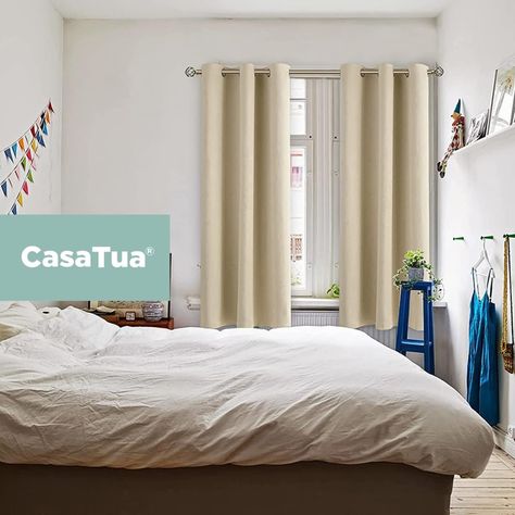 Cortina Blackout Casatua 2 Paños 140x220cm Aislante-8