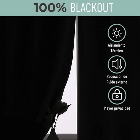 Cortina Blackout Engomada Termica Set 2 Casatua 140x220-2