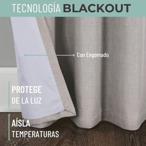 Cortina Blackout Engomada Termica Set 2 Casatua 140x220-3