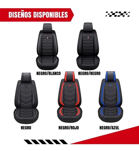 Funda Cubre Asiento Auto Eco-Cuero Set Completo Universal-7