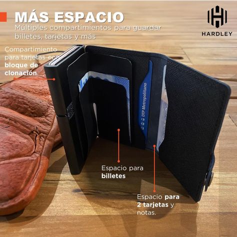Billetera Hombre De Cuero Hardley Tarjetero Bloqueo Rfid-2
