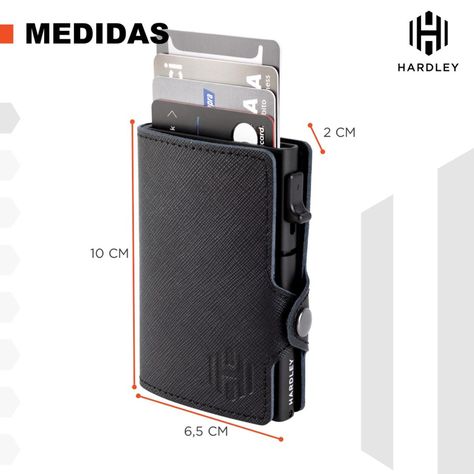 Billetera Hombre De Cuero Hardley Tarjetero Bloqueo Rfid-8