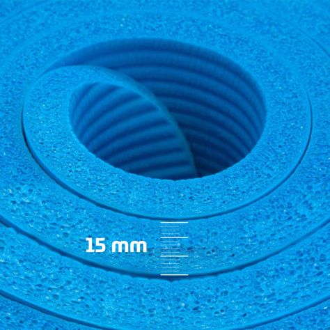 Mat Yoga Colchoneta Ejercicio Extra Grueso 15mm Bolso+Correa  rosa azul-1