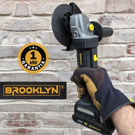 Esmeril Angular Inalambrico 20v Brooklyn Incluye Bateria-1