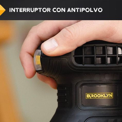 Lijadora Roto Orbital Brooklyn Vel. Regulable 350W 125mm-2