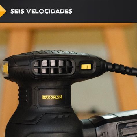 Lijadora Roto Orbital Brooklyn Vel. Regulable 350W 125mm-3