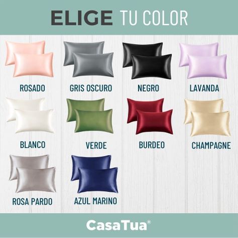 Funda Almohada Satin tipo Seda Set 2 unidades coral-5