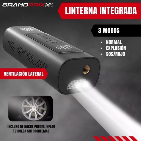 Compresor de Aire Portatil a Batería Inflador Neumaticos-4