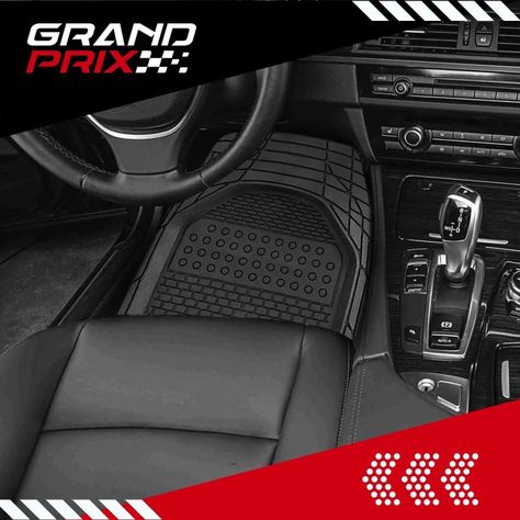 Alfombra Piso De Goma Auto Universal Grand Prix Set 4 Piezas-6