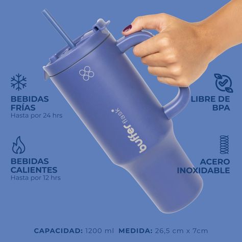 Vaso Termico Vaso Mug Termo 1,2L Acero Inox Buffer-2