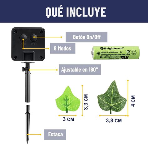 Guirnalda Luces Led Solar Cortina Hojas Enredadera Set 2 x7m-7