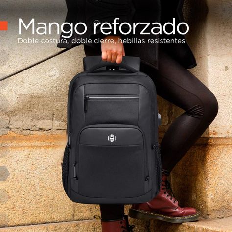 Mochila Notebook Impermeable Antirrobo Nylon Balistico-5