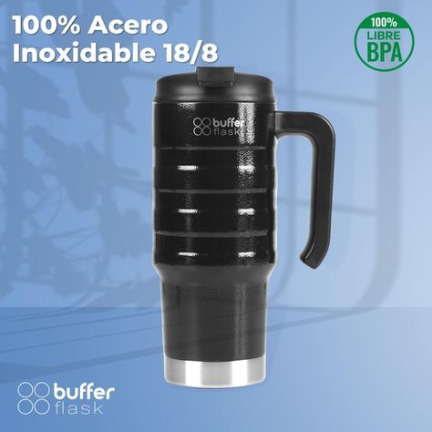 Vaso Termico Mug Buffer 700ml Acero Inoxidable Frio y Calor-4