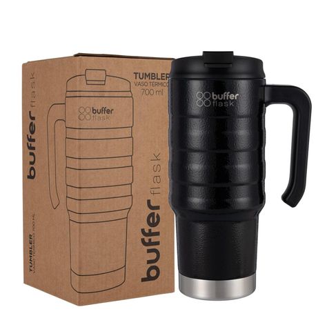 Vaso Termico Mug Buffer 700ml Acero Inoxidable Frio y Calor-0