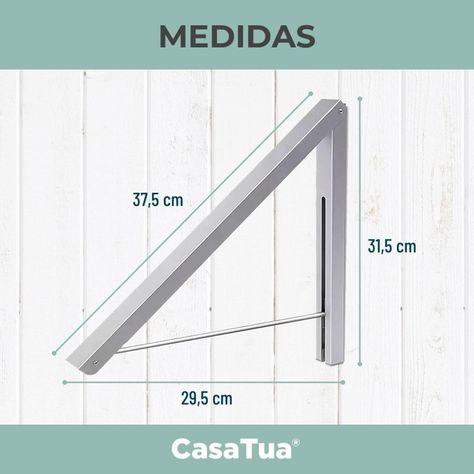 Tendedero Plegable de Pared Colgador Ropa Ajustable CasaTua-5