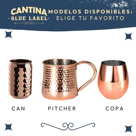 Mug Vasos De Cobre Set 2 Cantina Moscow Mule Coctel Tragos-8