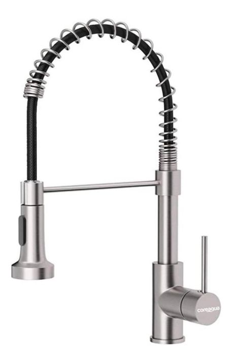 Llave Monomando Lavaplatos Flexible Griferia Niquel Cromo.-0