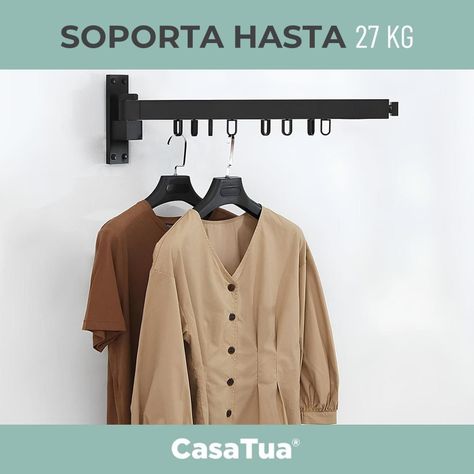 Tendedero Plegable Colgador Ropa Tamaño Ajustable CasaTua-4