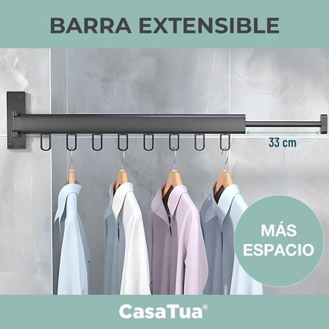 Tendedero Plegable Colgador Ropa Tamaño Ajustable CasaTua-5