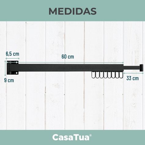 Tendedero Plegable Colgador Ropa Tamaño Ajustable CasaTua-6