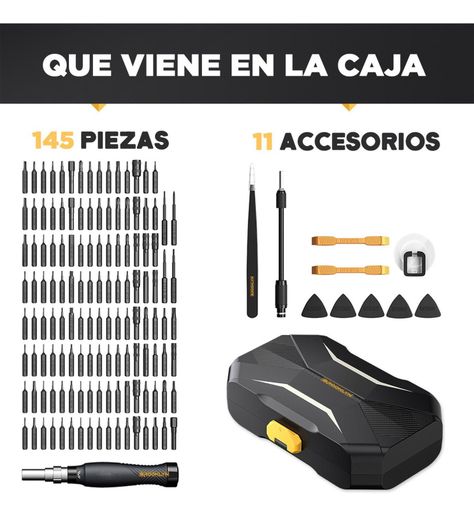 Destornillador De Precision Brooklyn Juego Set 145 Piezas-7