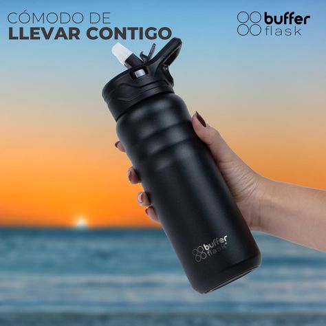 Botella Termica Buffer 700ml Botella Agua Acero Inoxidable-1