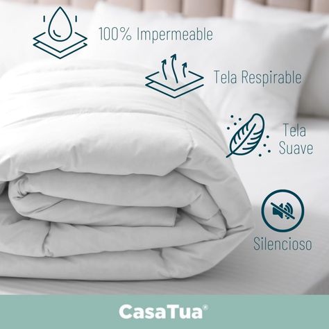 Cubre Colchon Protector Impermeable 1,5 Plazas-2