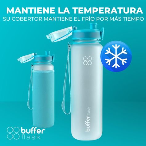 Botella Termica Agua 1L Buffer Deporte -2
