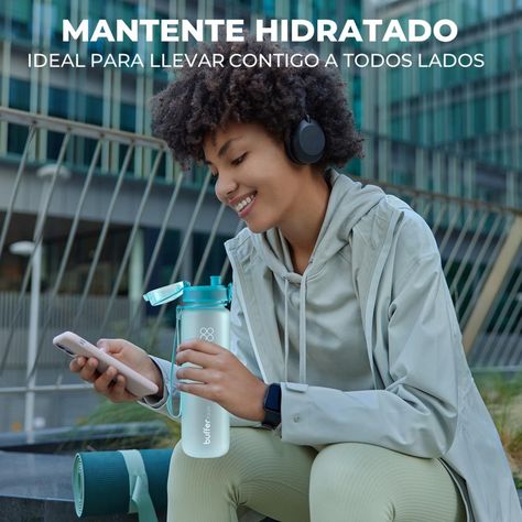 Botella Termica Agua 1L Buffer Deporte -3