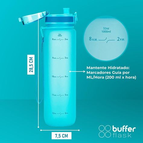 Botella Termica Agua 1L Buffer Deporte -4