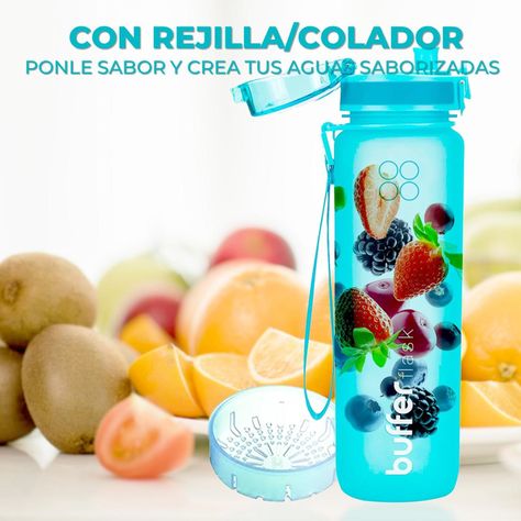Botella Termica Agua 1L Buffer Deporte -5