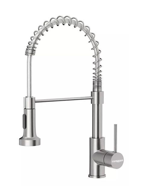 Llave Monomando Lavaplatos Flexible Griferia Niquel-0
