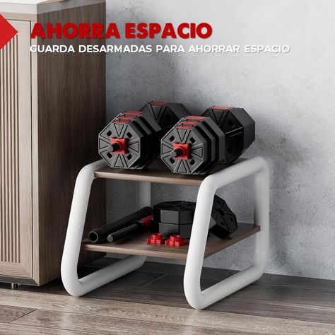 Mancuernas Ajustables Set 30 Kg Total Fitnics Unibles +Barra-6