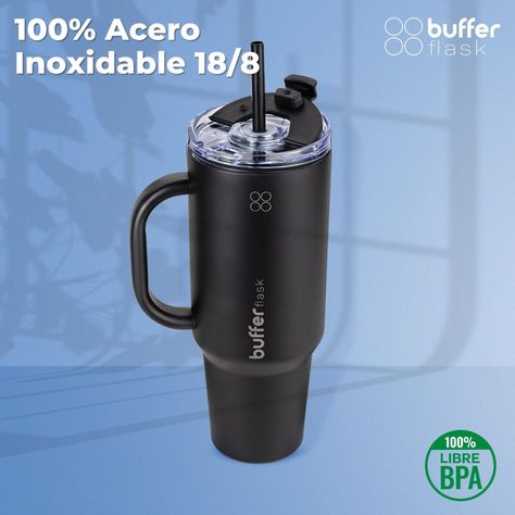 Vaso Termico Mug Buffer 1,2 Lt Acero Inox Frio y Calor-4