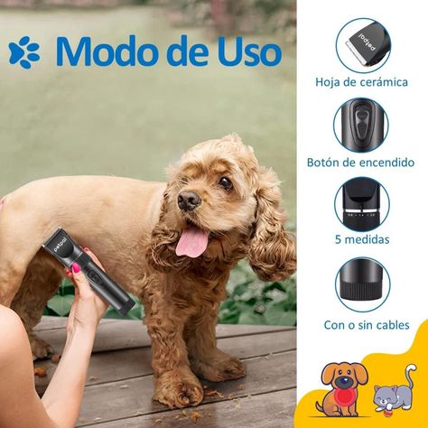 Maquina Corta Pelo Para Perro Gato Set Afeitadora+Accesorios-6