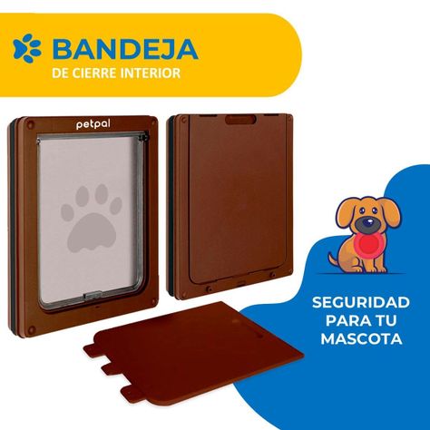 Puerta Abatible Para Perro Gato Mascota Petpal Tamaño Grande-3