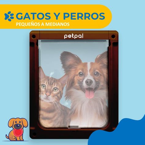 Puerta Abatible Para Perro Gato Mascota Petpal Tamaño Grande-1