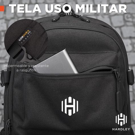 Mochila Notebook Antirrobo Impermeable Hardley Urbana-5