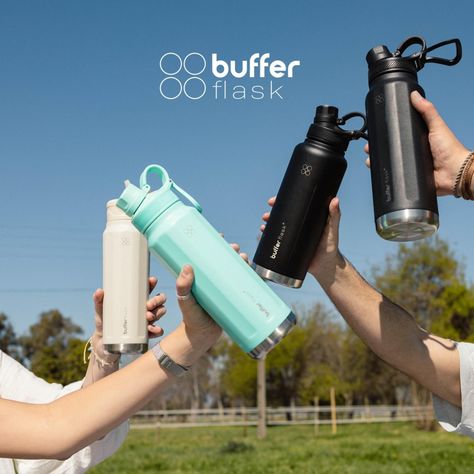 Botella Termica Agua Acero Inox Buffer Paine 1.2 Lts + Tapas-7