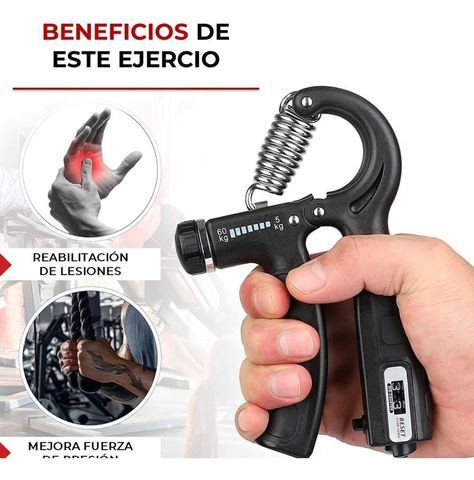 Hand Grip Ejercitador De Manos Ajustable 5 a 60 Kg-4