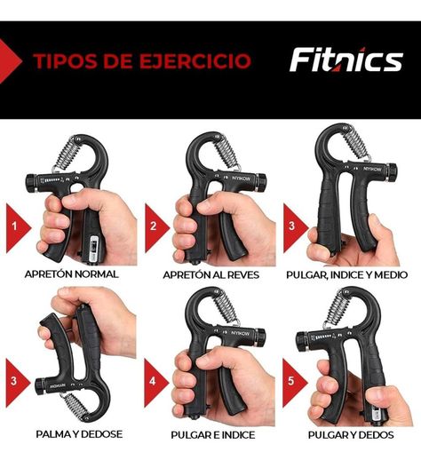 Hand Grip Ejercitador De Manos Ajustable 5 a 60 Kg-6