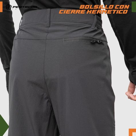 Pantalon Trekking Outdoor Pentagon Desmontable Secado Rápido-3