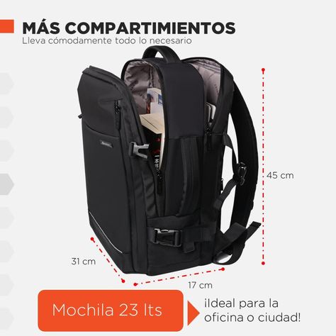 Mochila para Notebook y Viaje Hardley Impermeable Antirrobo-1