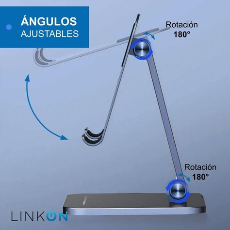 Soporte Base Porta Celular Para Ipad Tablet Escritorio Alumi-2
