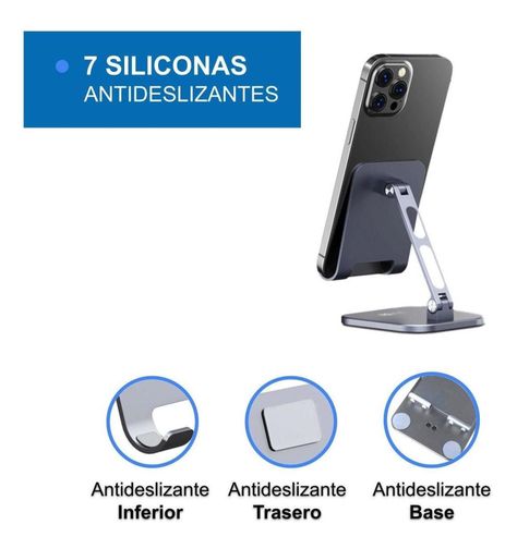 Soporte Base Porta Celular Para Ipad Tablet Escritorio Alumi-6