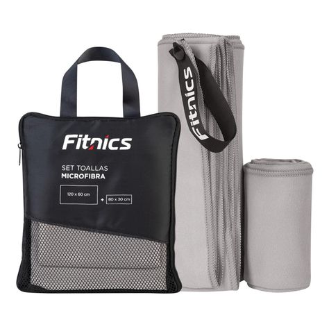 Toalla De Microfibra Set X2 Fitnics 120x60 + 80x30 + Estuche-0